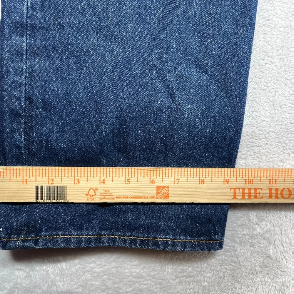 Levi's 501 Original Jeans Men's Blue Denim Relaxed Straight Button Fly - 42X29.5